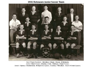 1931 Rotowaro Junior Soccer Team