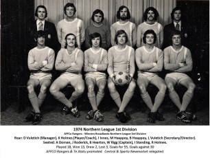 1974 AFFCo Rangers NL Division 1