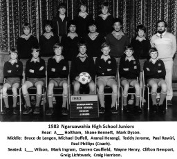 1983 Ngaruawahia High Juniors