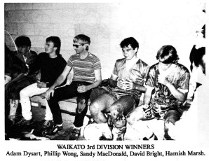 1991 Waikato 3rd Div Winners in shed