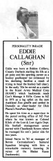 1991 Eddie Callaghan (Snr) Profile