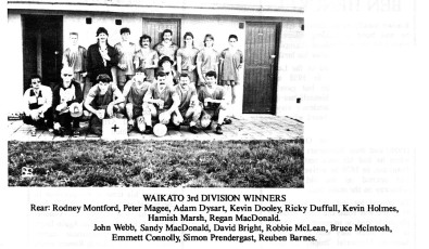 1991 Waikato 3rd Division team