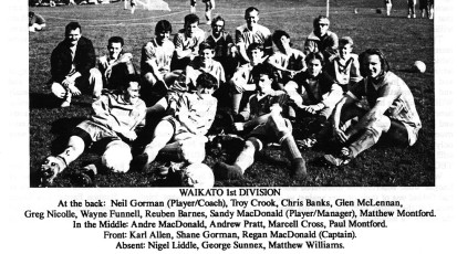 1992 Waikato Division 1 Team