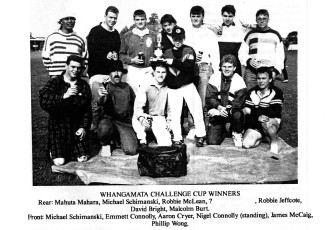 1992 Whangamata Challenge Cup Winners