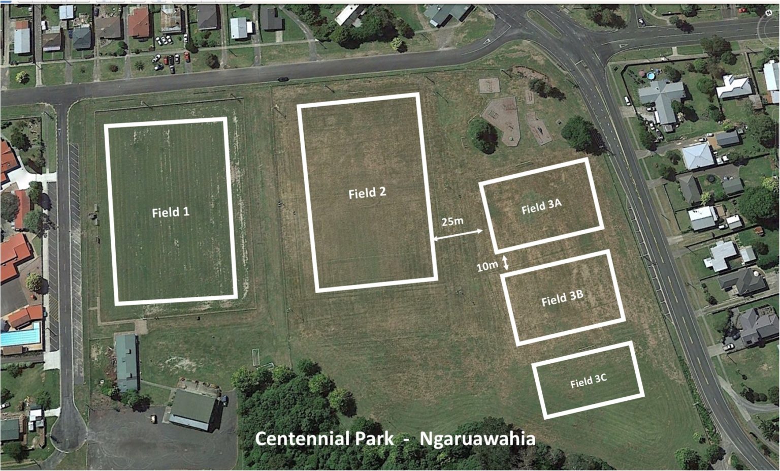 Centennial Park Field Layout – Ngaruawahia United Football Club